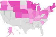 regional popularity map